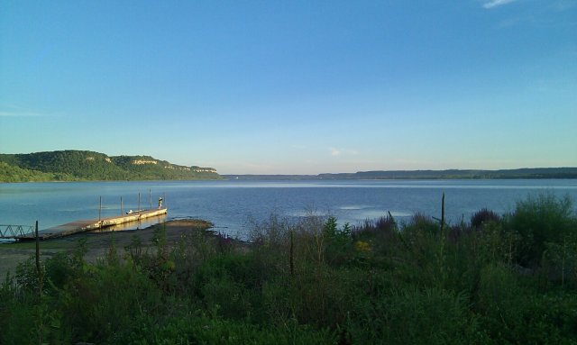 Views of the confluence of the Trempealeau River and the Mississippi River near Perrot State Park.