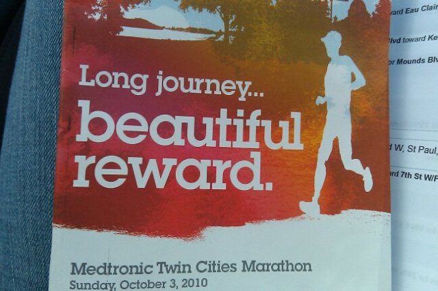 Finally finishing the Twin Cities Marathon was a long journey...and the reward was beautiful!