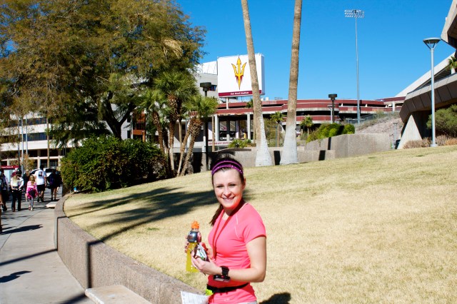 Enjoying the beautiful ASU campus and the glory of a new PR!
