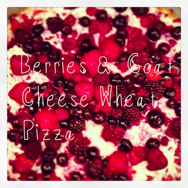 We used homemade jam that Ryan's grandma had made as our "sauce."