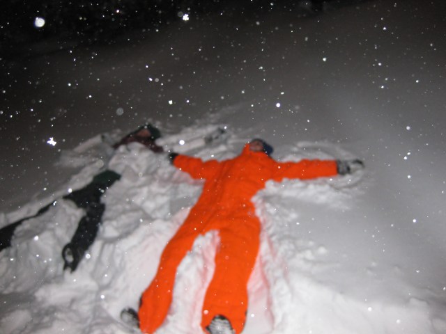 We did what most mid-20's people do when a snowstorm hits-play in it!