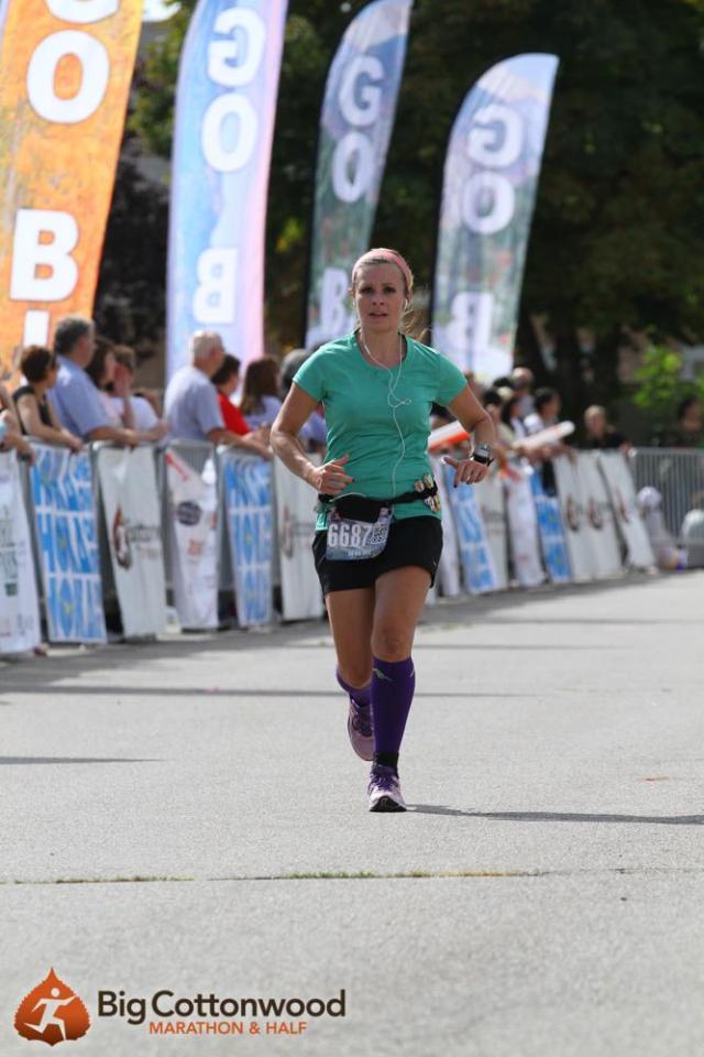 So relieved to be meters from the finish!