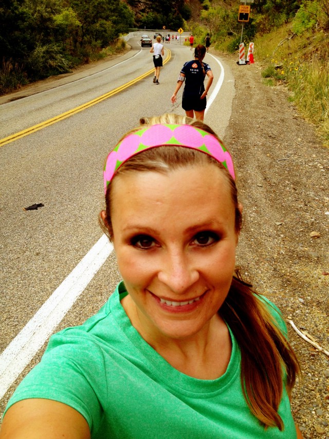 The nice thing about just running to finish is you have time to pause for photos.