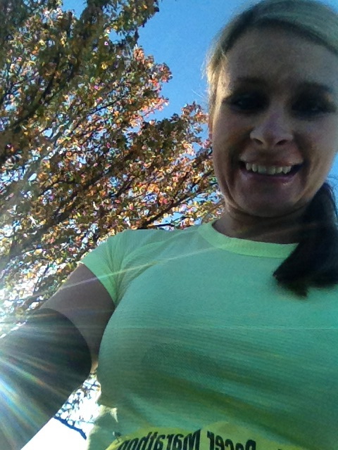 Trying to show the arm warmers.