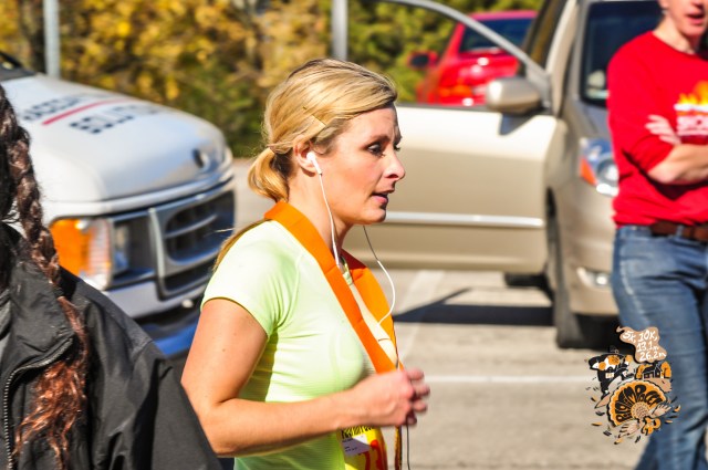 The mixed emotions at the finish.